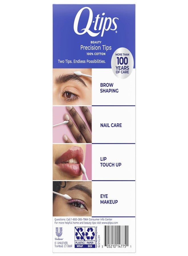 Q-tips Precision Tips Cotton Swabs 170 Count 2-Pack – Makeup Tools, Beauty, Personal Care & Household Essentials - Image 2